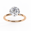 Diamond Solitaire Ring in 10k–18k Gold