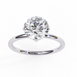 Diamond Solitaire Ring in 10k–18k Gold