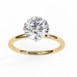 Diamond Solitaire Ring in 10k–18k Gold