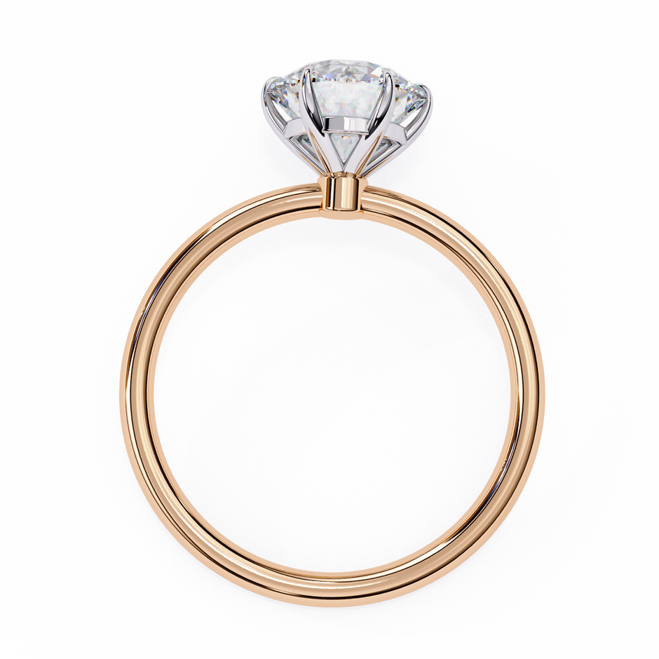 Diamond Solitaire Ring in 10k–18k Gold