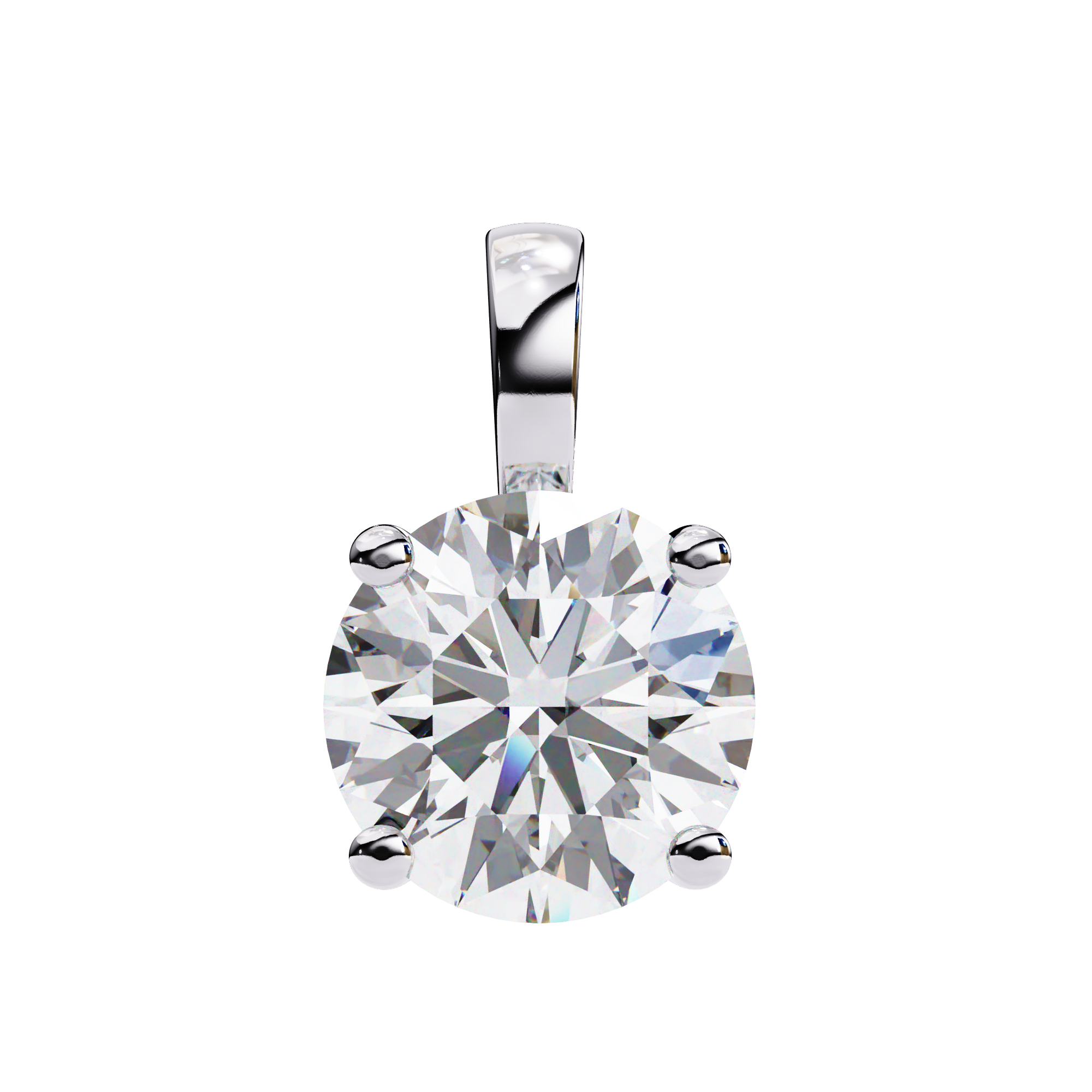 Crescent Diamond Pendant