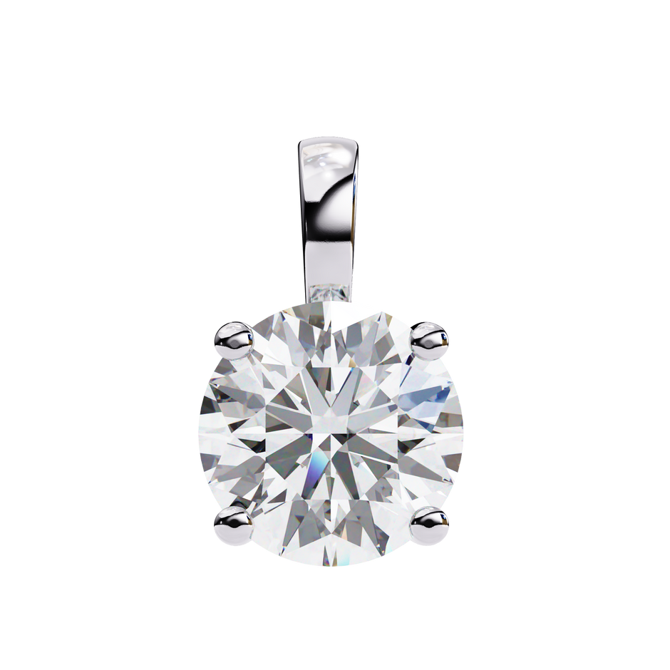 Crescent Diamond Pendant