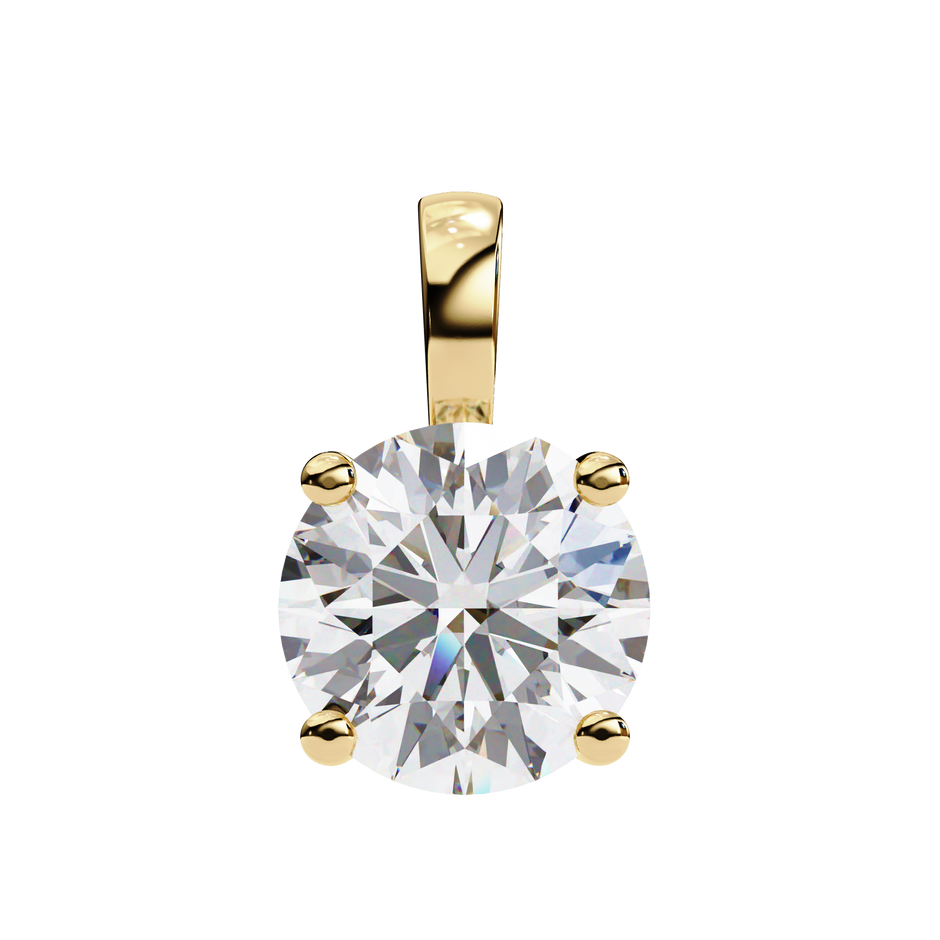 Crescent Diamond Pendant