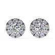 Velour Pear Teardrop Diamond Stud Earrings — 10k–18k Gold