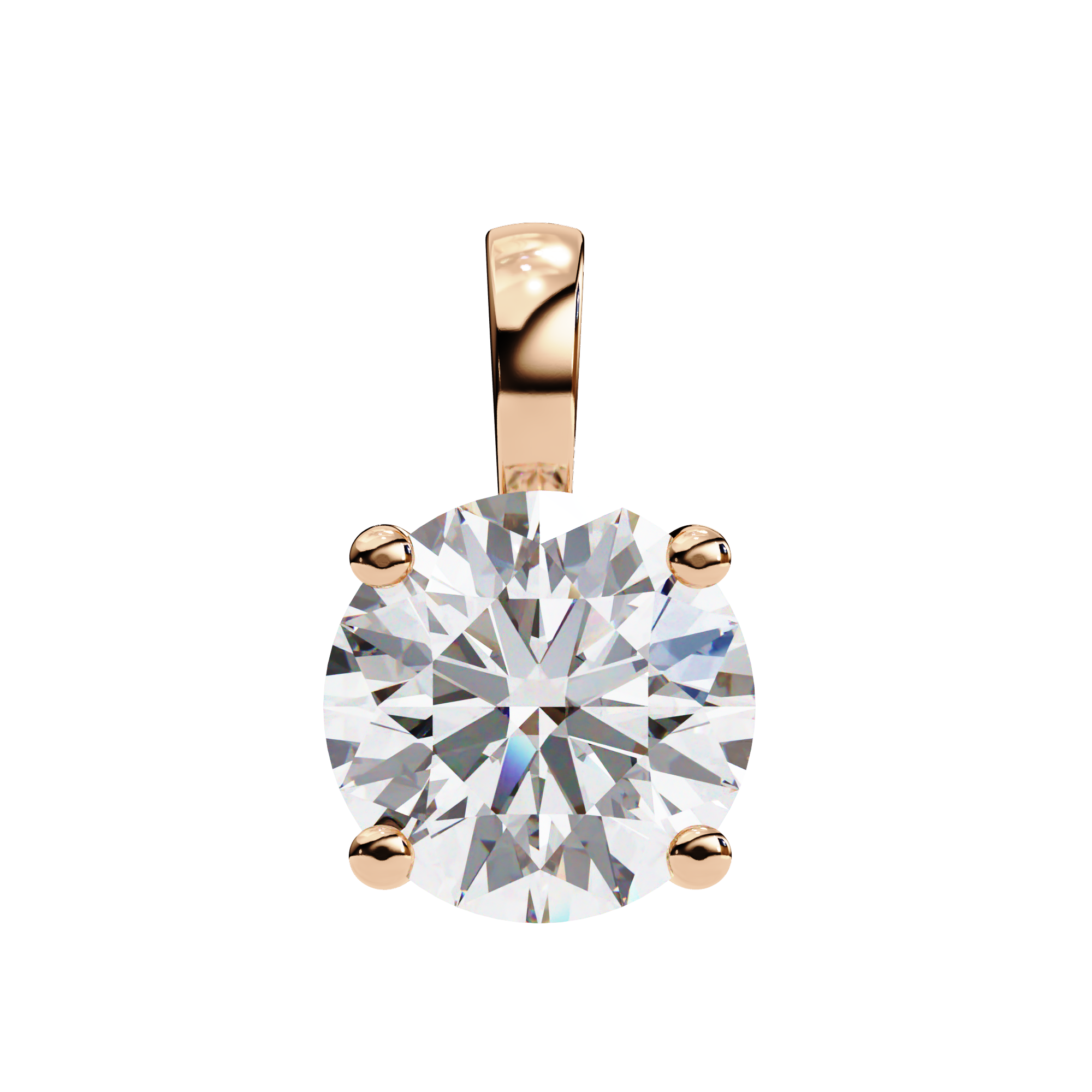 Crescent Diamond Pendant