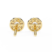 Velour Pear Teardrop Diamond Stud Earrings — 10k–18k Gold