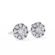 Velour Pear Teardrop Diamond Stud Earrings — 10k–18k Gold