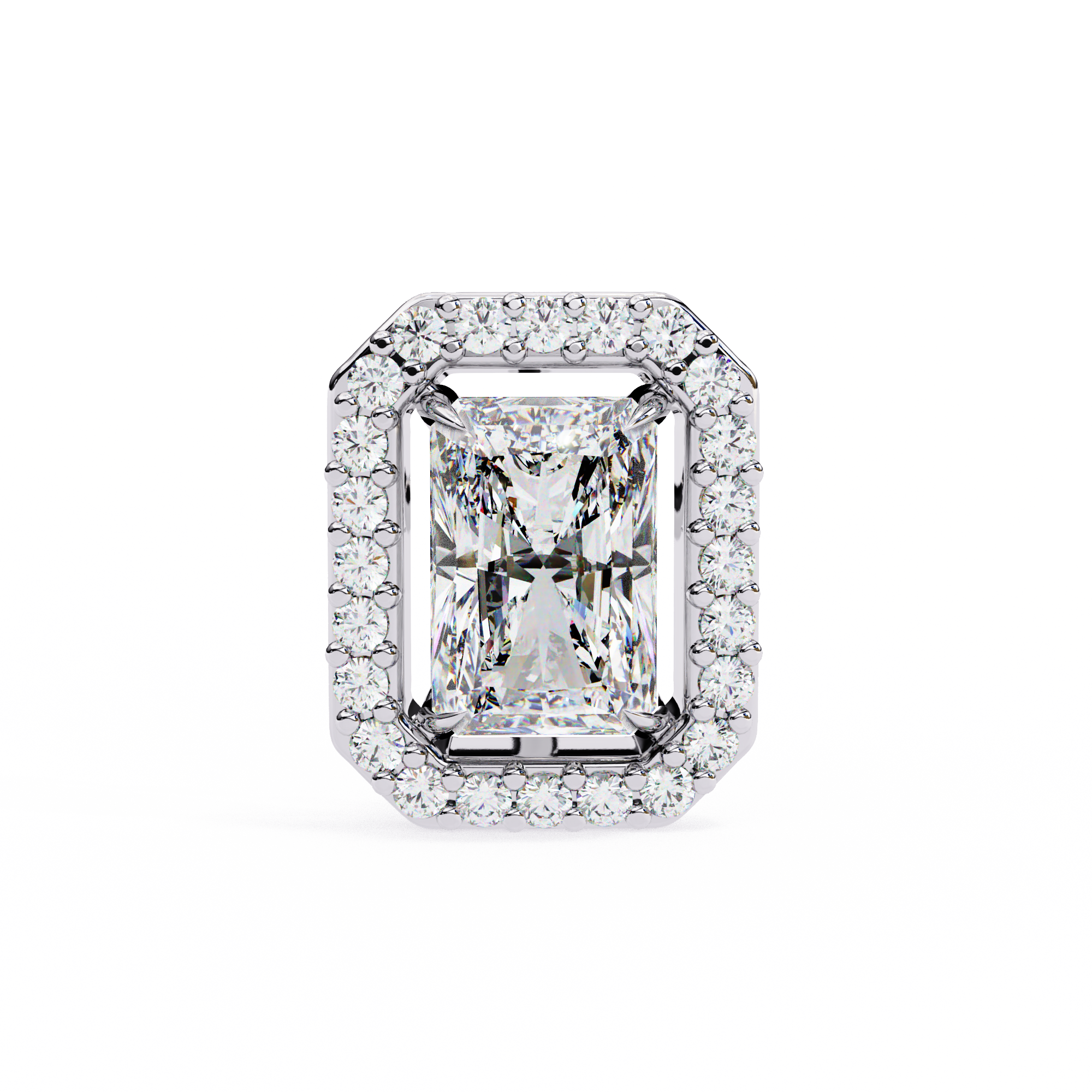 Panthère Princess-Cut Diamond Stud Earrings — 10k–18k Gold