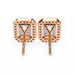 Panthère Princess-Cut Diamond Stud Earrings — 10k–18k Gold
