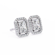 Panthère Princess-Cut Diamond Stud Earrings — 10k–18k Gold