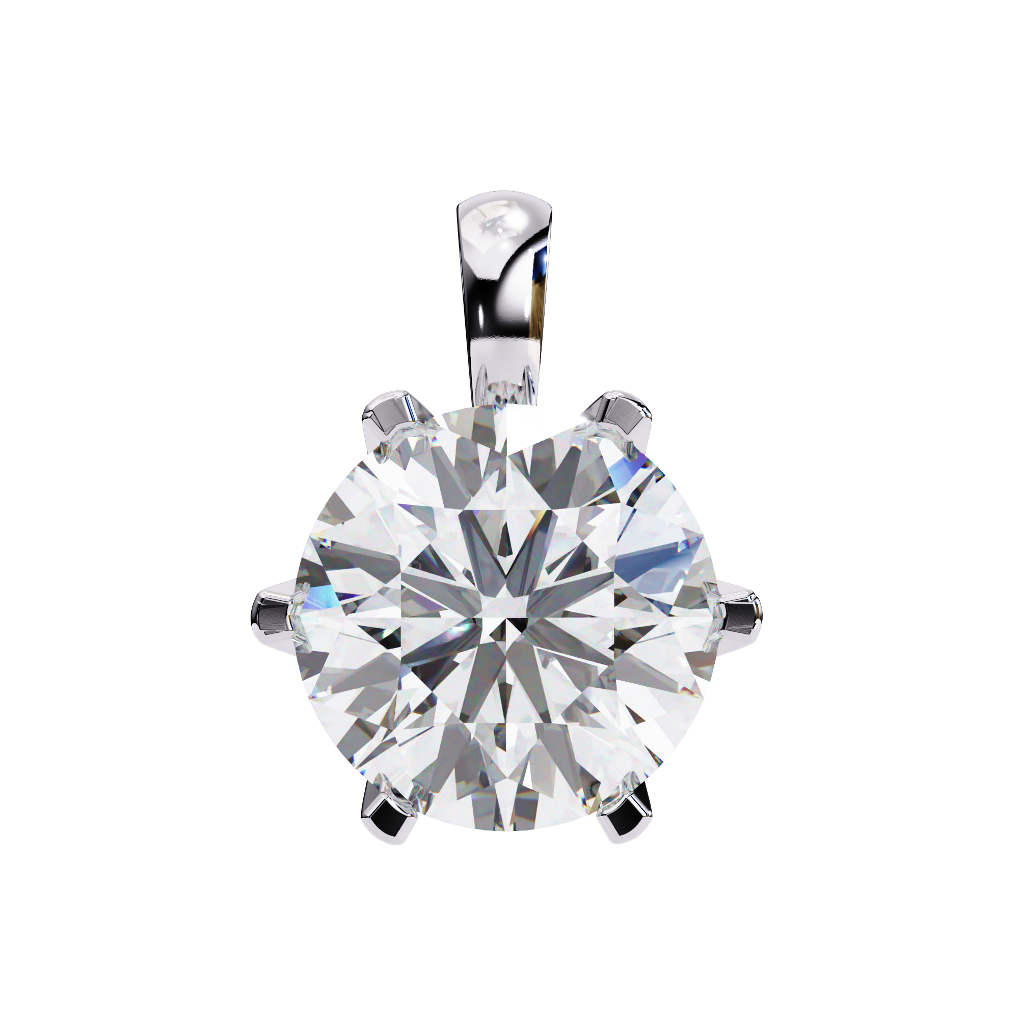 Diamond Circle Halo Pendant