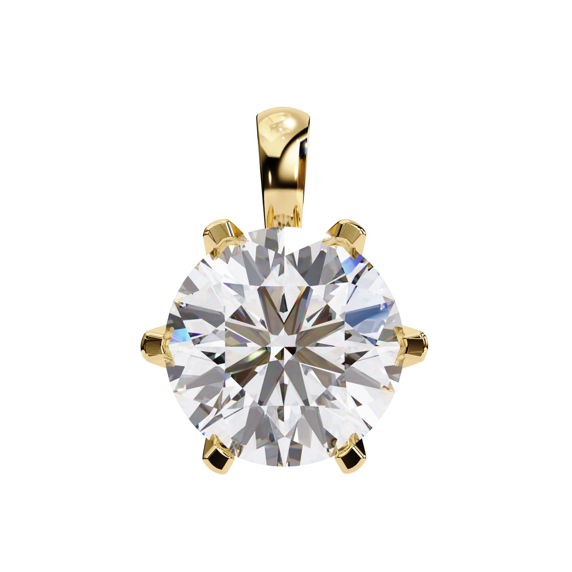 Diamond Circle Halo Pendant