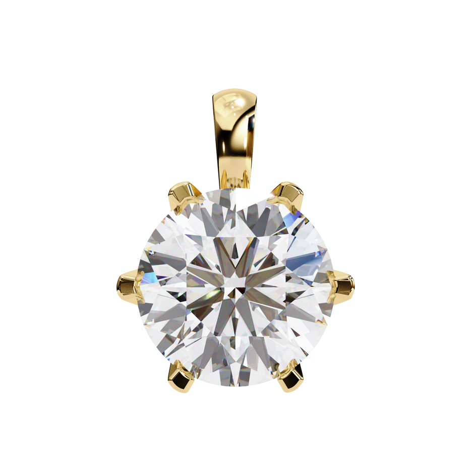 Diamond Circle Halo Pendant