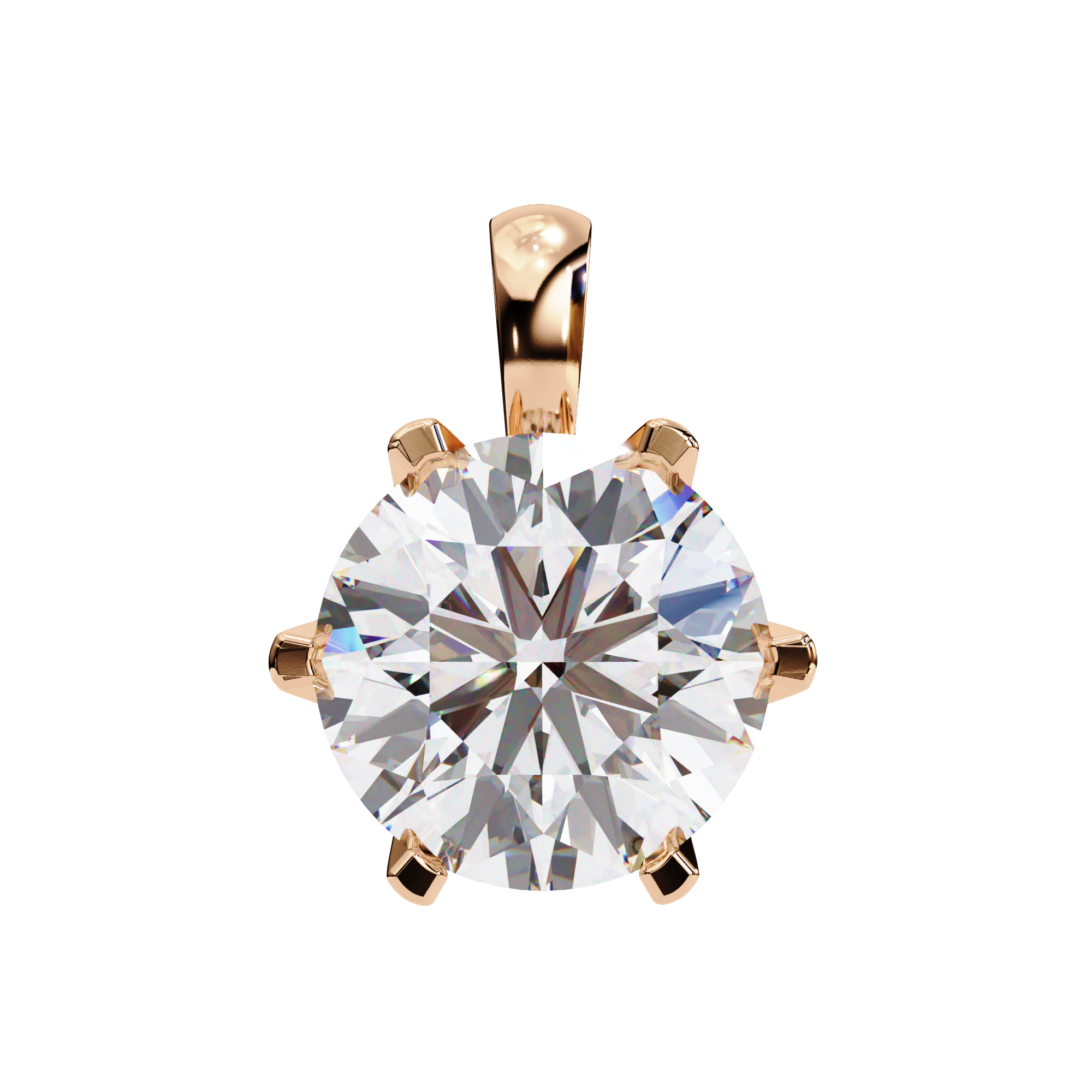 Diamond Circle Halo Pendant