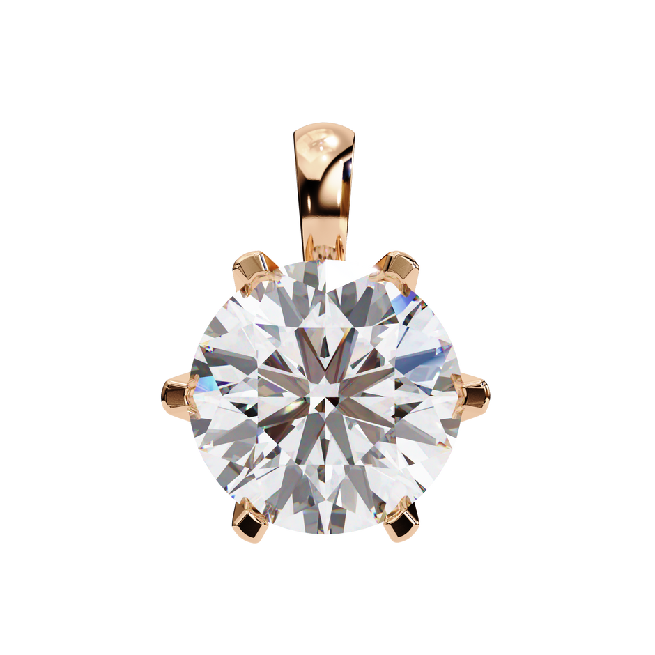 Diamond Circle Halo Pendant