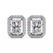 Panthère Princess-Cut Diamond Stud Earrings — 10k–18k Gold