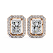 Panthère Princess-Cut Diamond Stud Earrings — 10k–18k Gold