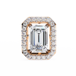 Serenity Pavé Square Diamond Stud Earrings — 10k–18k Gold