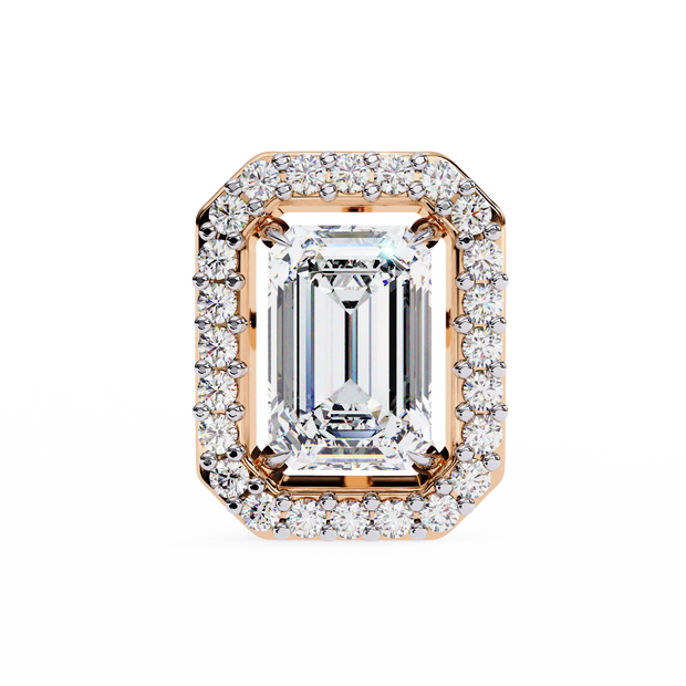Serenity Pavé Square Diamond Stud Earrings — 10k–18k Gold