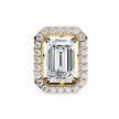 Serenity Pavé Square Diamond Stud Earrings — 10k–18k Gold