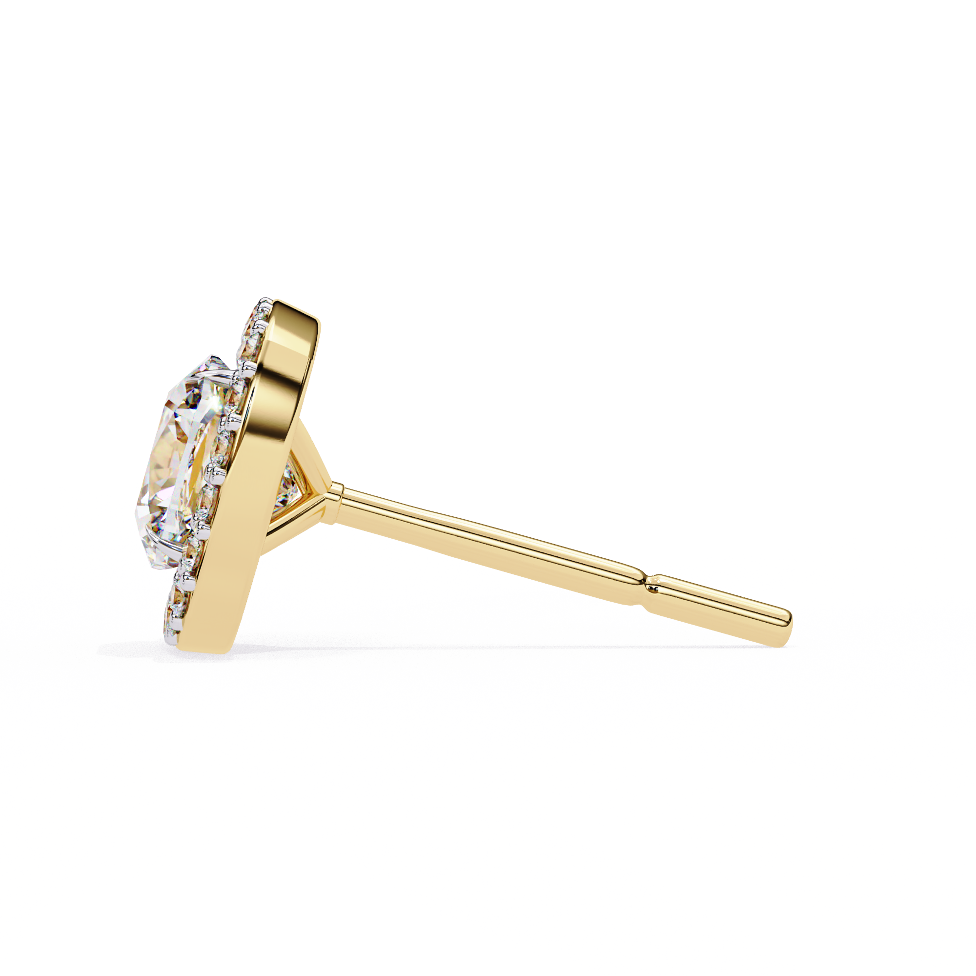 Douceur Marquise Diamond Stud Earrings — 10k–18k Gold