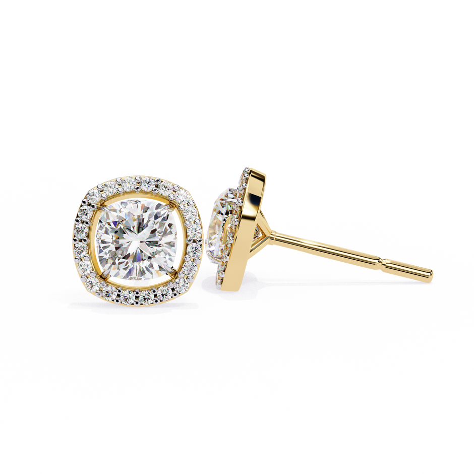 Douceur Marquise Diamond Stud Earrings — 10k–18k Gold