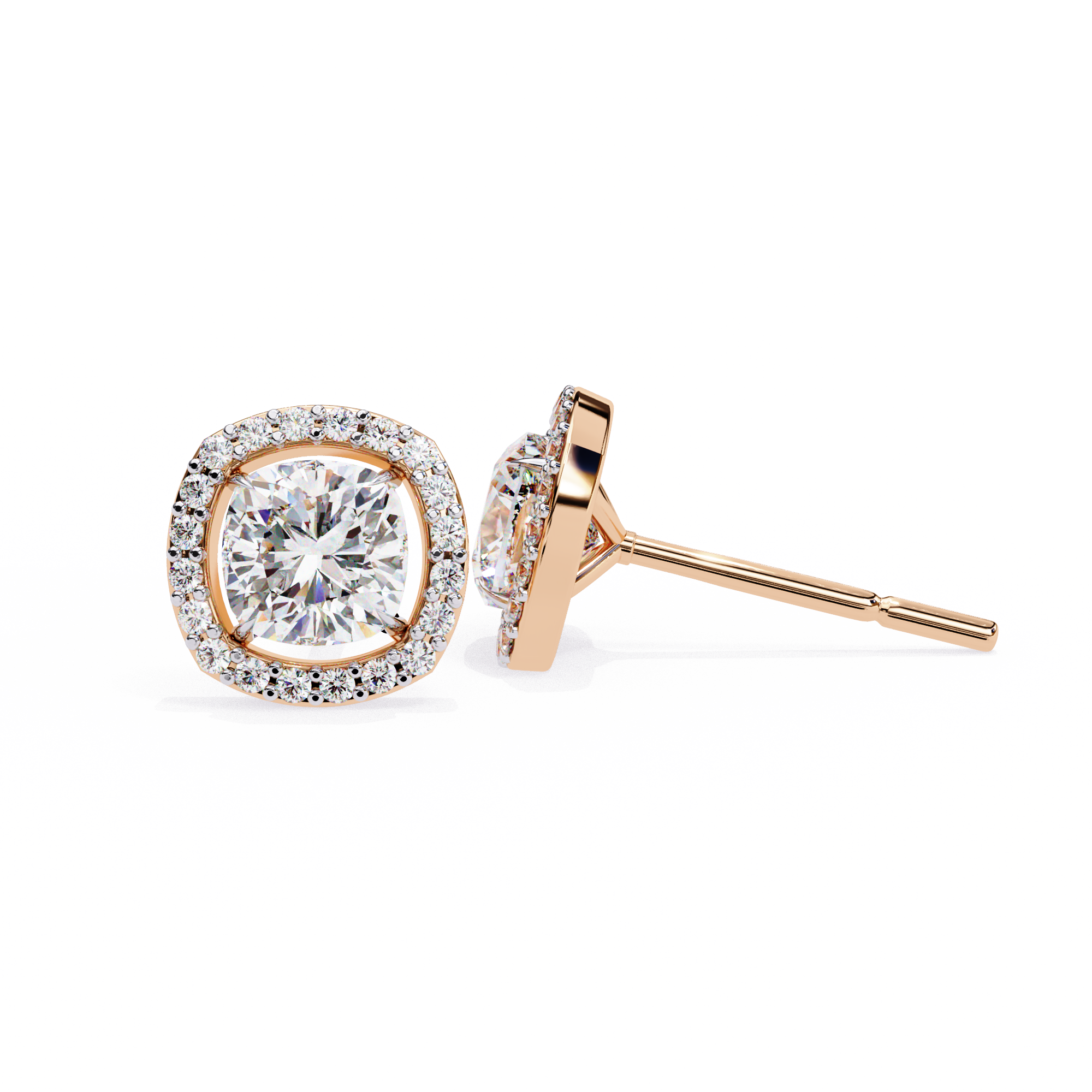 Douceur Marquise Diamond Stud Earrings — 10k–18k Gold
