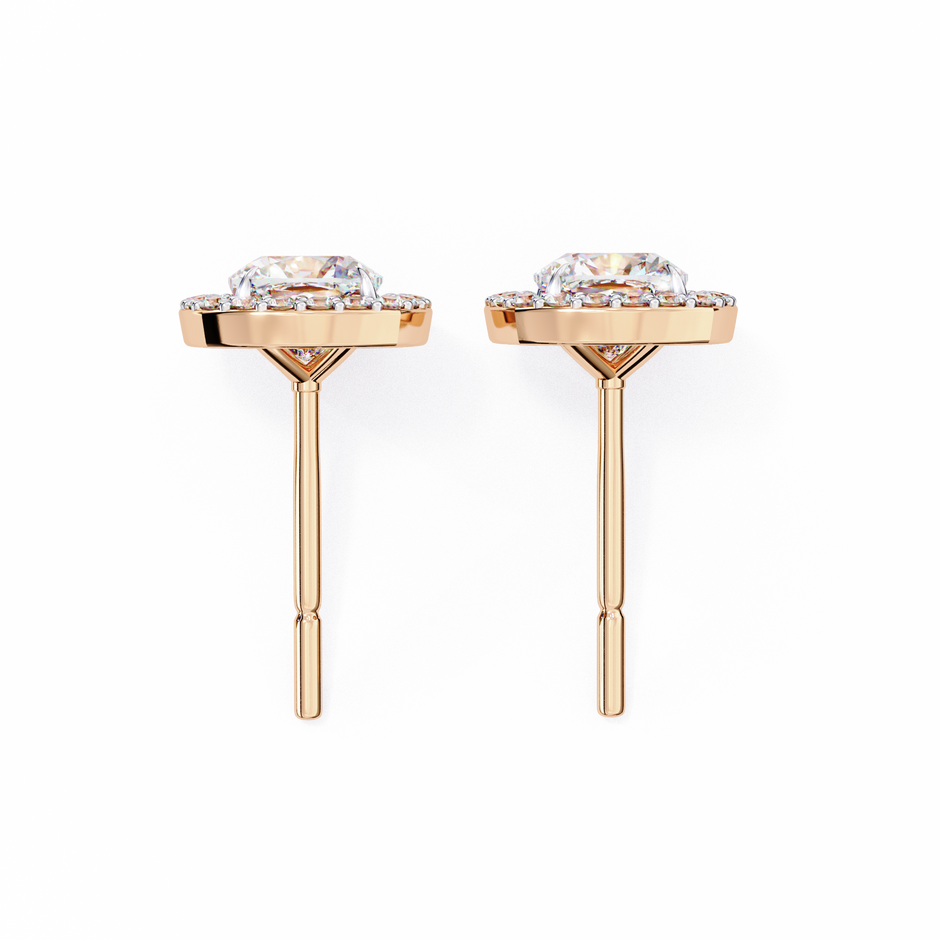 Douceur Marquise Diamond Stud Earrings — 10k–18k Gold