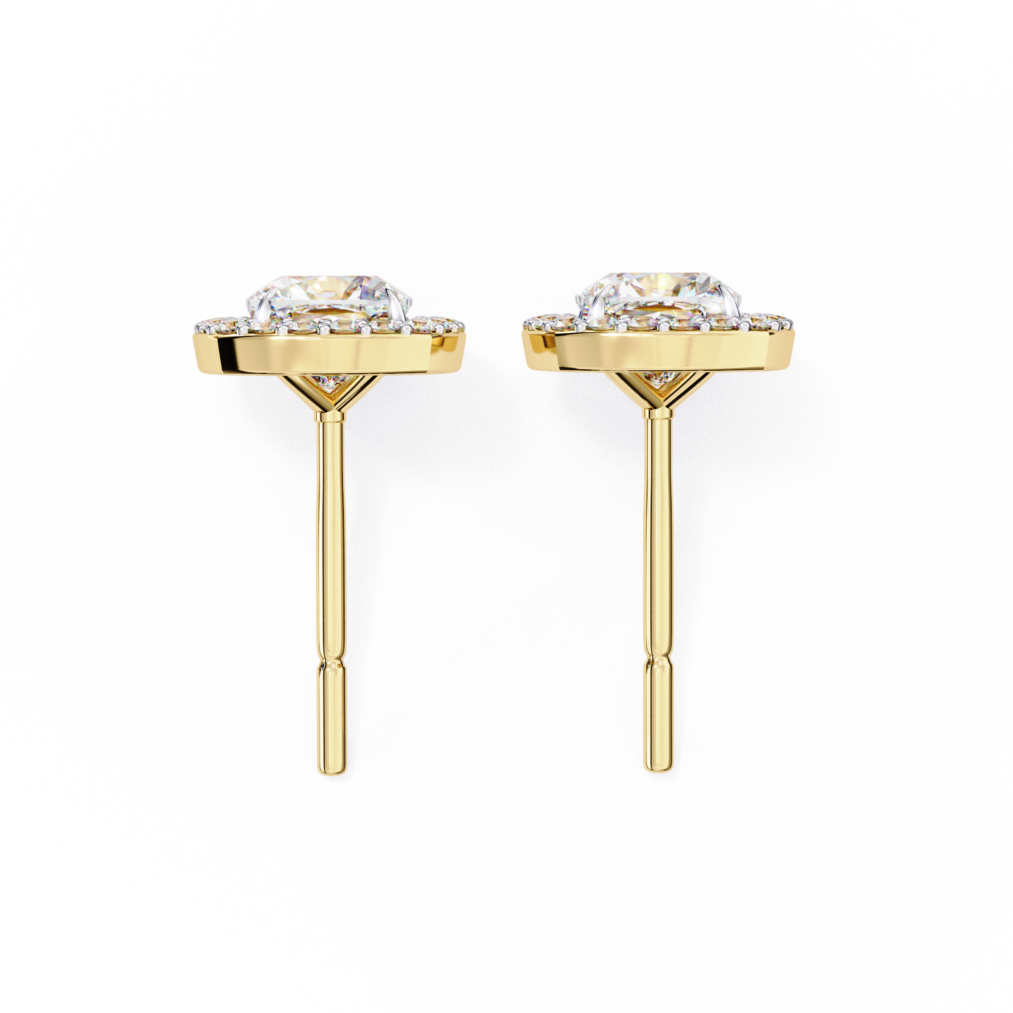 Douceur Marquise Diamond Stud Earrings — 10k–18k Gold