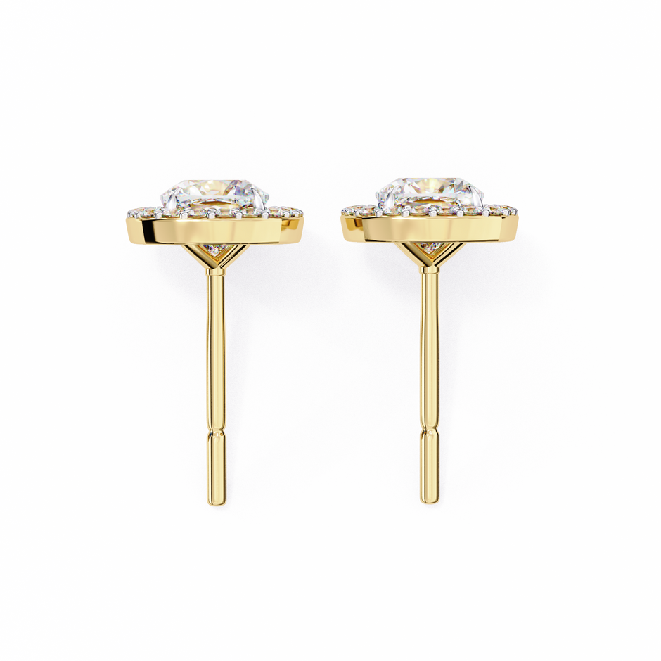 Douceur Marquise Diamond Stud Earrings — 10k–18k Gold