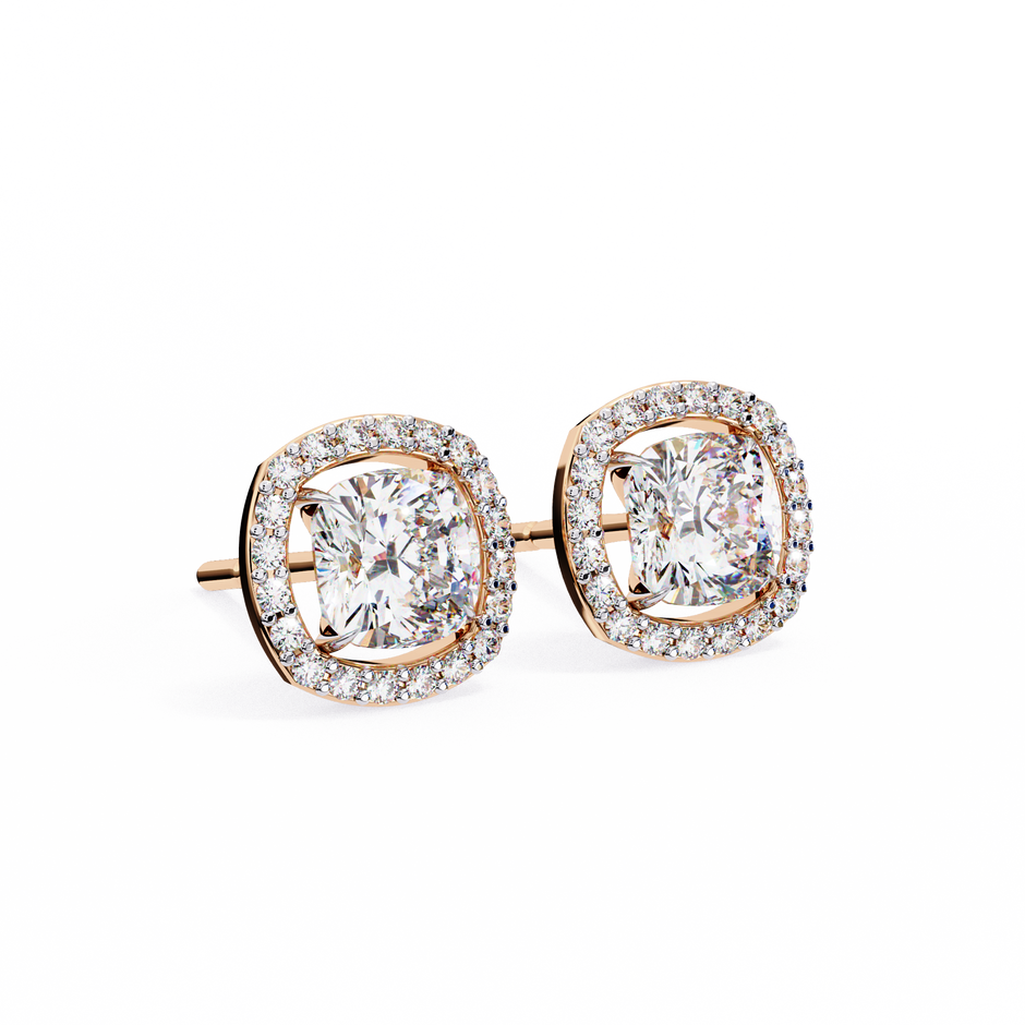 Douceur Marquise Diamond Stud Earrings — 10k–18k Gold