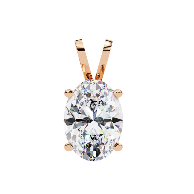 Gold Pavé Lozenge Pendant