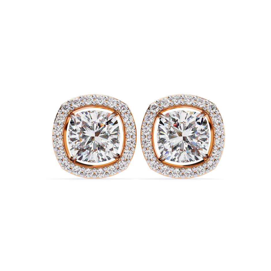 Douceur Marquise Diamond Stud Earrings — 10k–18k Gold