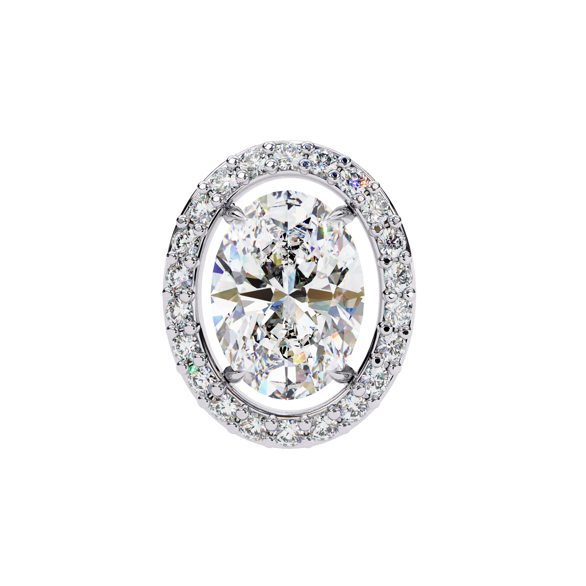 Précieux Heart Diamond Stud Earrings — 10k–18k Gold