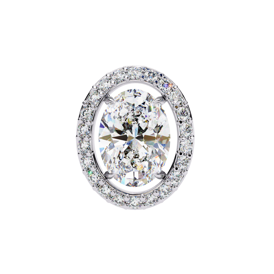 Précieux Heart Diamond Stud Earrings — 10k–18k Gold