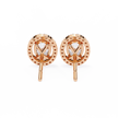 Précieux Heart Diamond Stud Earrings — 10k–18k Gold