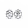 Précieux Heart Diamond Stud Earrings — 10k–18k Gold