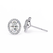 Précieux Heart Diamond Stud Earrings — 10k–18k Gold