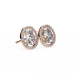 Précieux Heart Diamond Stud Earrings — 10k–18k Gold
