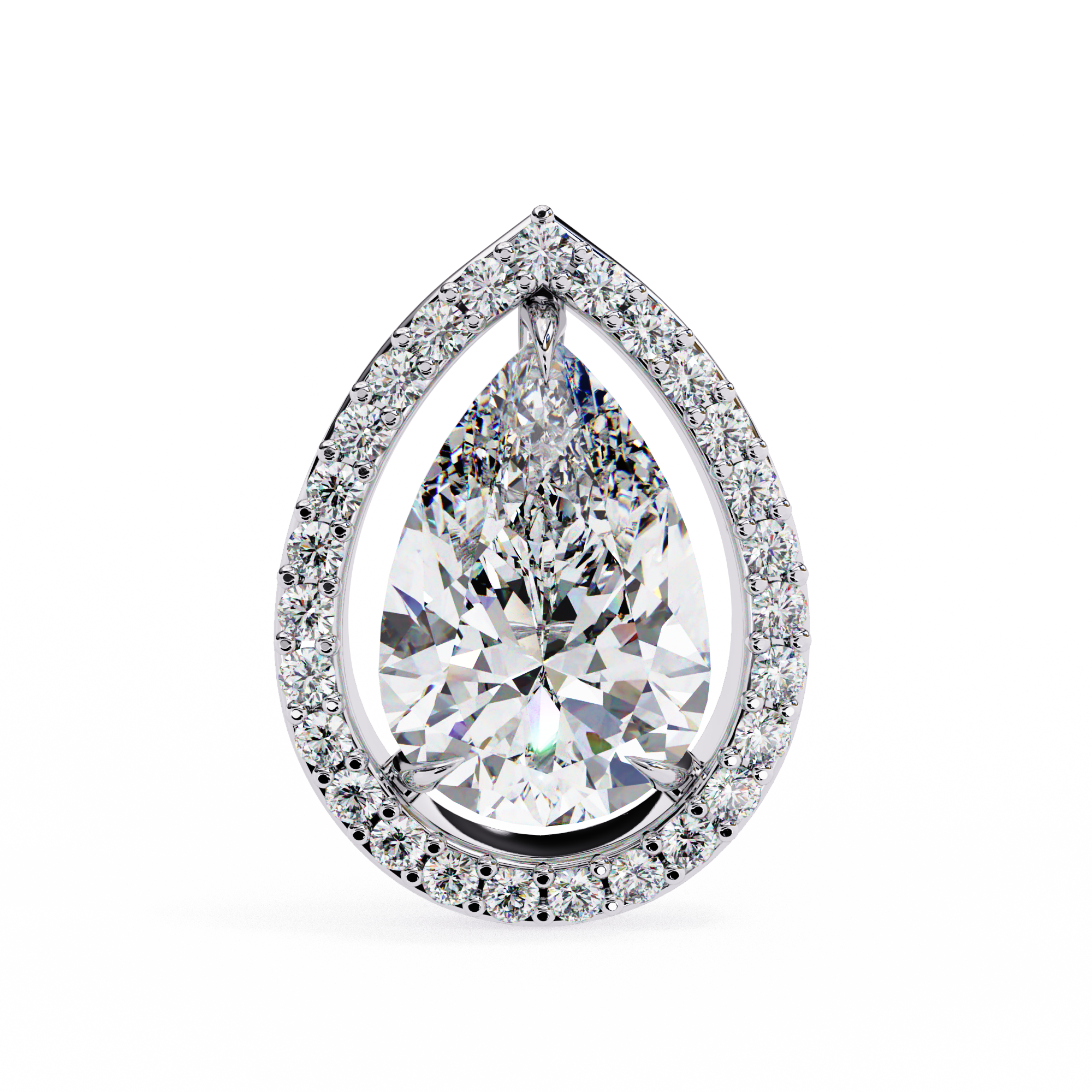 Solstice Trillion Diamond Stud Earrings — 10k–18k Gold
