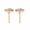 Solstice Trillion Diamond Stud Earrings — 10k–18k Gold
