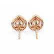 Solstice Trillion Diamond Stud Earrings — 10k–18k Gold