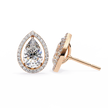 Solstice Trillion Diamond Stud Earrings — 10k–18k Gold