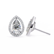 Solstice Trillion Diamond Stud Earrings — 10k–18k Gold
