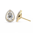 Solstice Trillion Diamond Stud Earrings — 10k–18k Gold