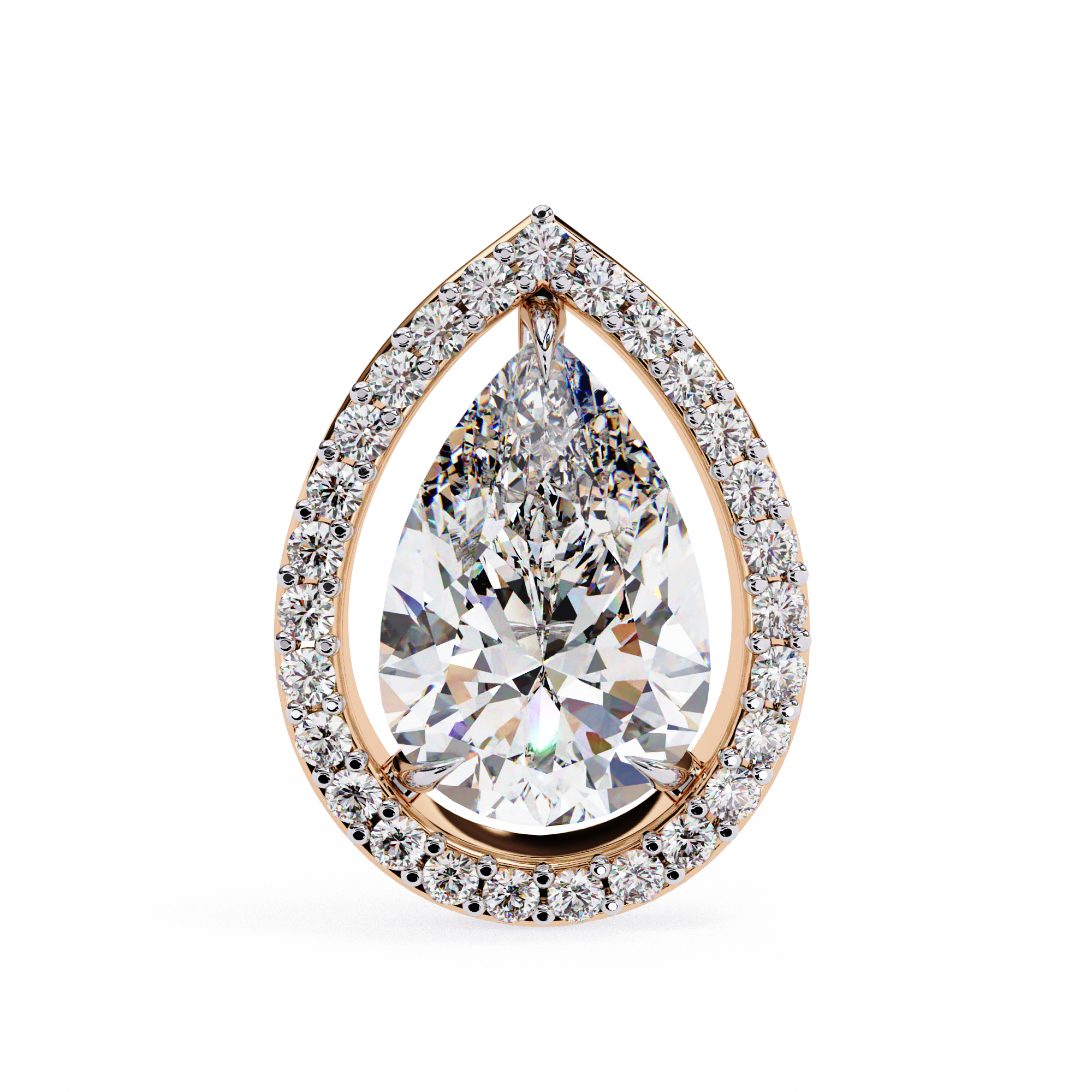 Solstice Trillion Diamond Stud Earrings — 10k–18k Gold