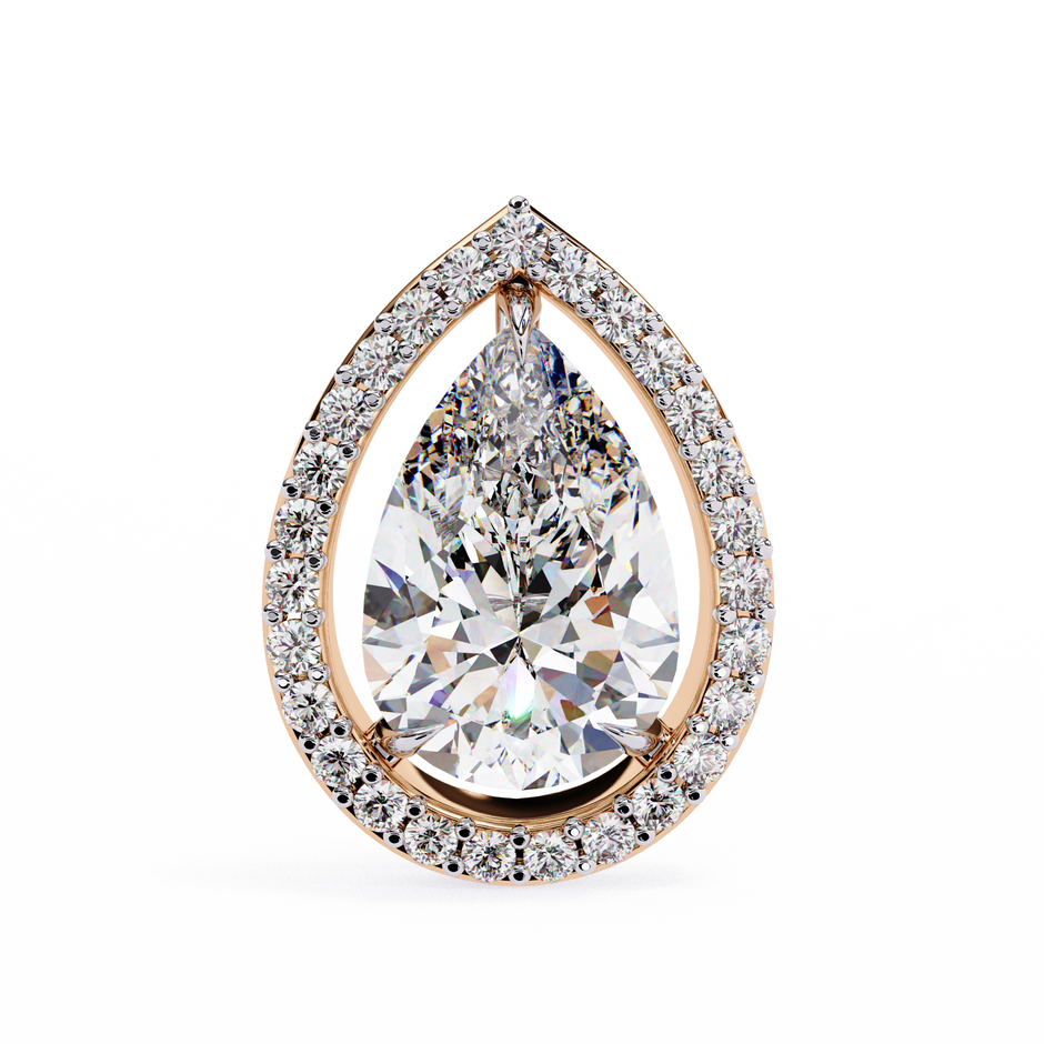 Solstice Trillion Diamond Stud Earrings — 10k–18k Gold