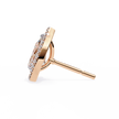 Solstice Trillion Diamond Stud Earrings — 10k–18k Gold