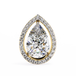 Solstice Trillion Diamond Stud Earrings — 10k–18k Gold