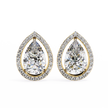 Solstice Trillion Diamond Stud Earrings — 10k–18k Gold